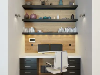 Home Office Interior 3D model