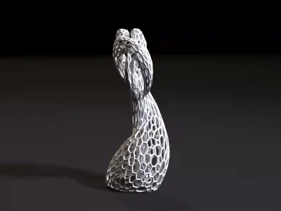 Statuette of love Voronoi 3D print model