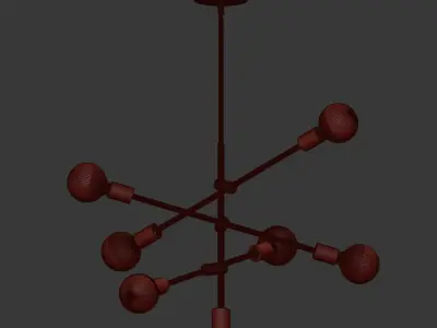 Eladia 6 Light Chandelier 3D model
