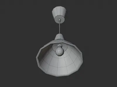 Lamp ceiling 01 3D model