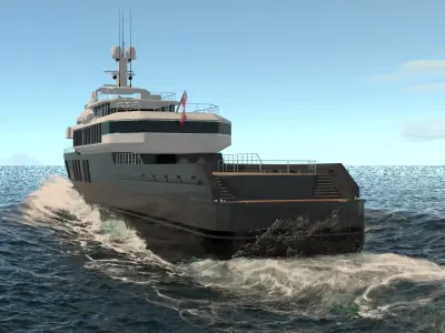 Silba Explorer Yacht Dynamic Simulation 3D model