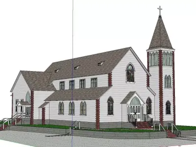 Architecture-Religion-God-Culture-Temple-092 church 3D model