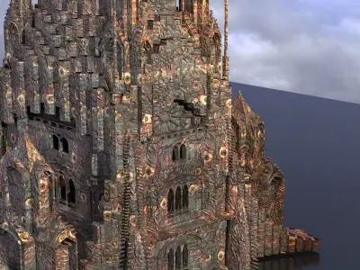 Wizards observation Dark Tower 3D model