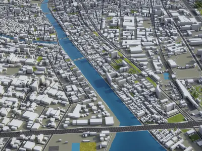 Top 10 Cities in Japan 3D Model Pack