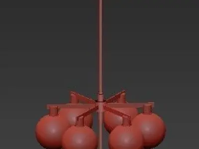 Carmella ball chandelier 3D model purchase