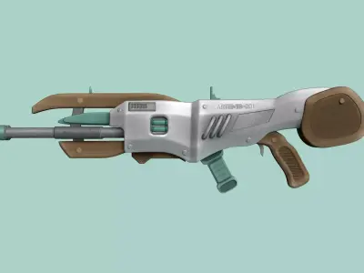 Sci-Fi Gun - Artemis 001 - Futuristic Weapon Low-poly 3D model