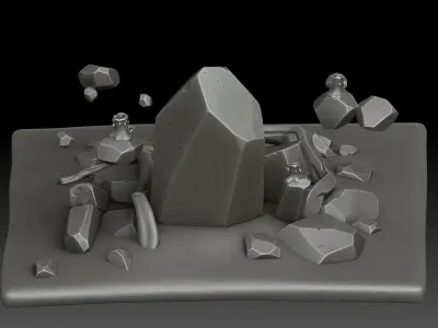 Stylized Totem 3D model