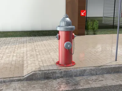 English hydrant 3D model