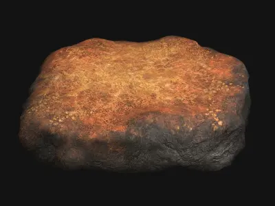 Rock 07 - Dust 1 Low-poly 3D model