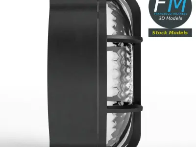 Round bulkhead lamp 3D model
