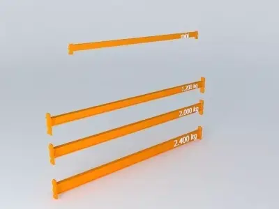 longarina door palete Free 3D model