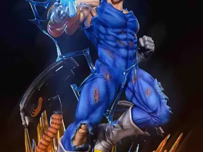 SSJ Vegeta on Capsule Dragon Ball 3D Model Ready to Print 3D print model