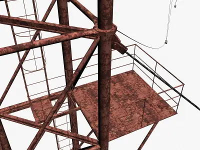 Communication Mast 3D model