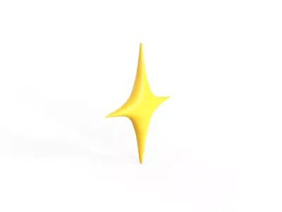 Prop 204 Sparkles  Low-poly 3D model