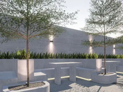 Desain 3d Cafe Outdoor 3D model