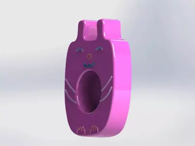 Cute Cat Tealight Candle Holder 3D print model