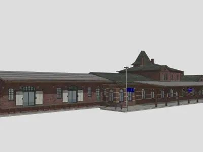 Bahnhof Putbus Putbus Railstation 3D model