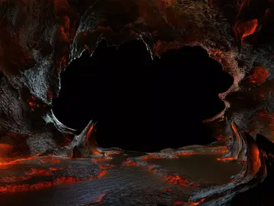 3D model High Detailed Fantastic Cave Scene - Model 3D model