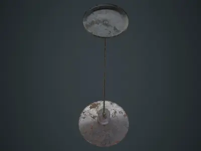 Hanging Lamp 4D Low-poly 3D model