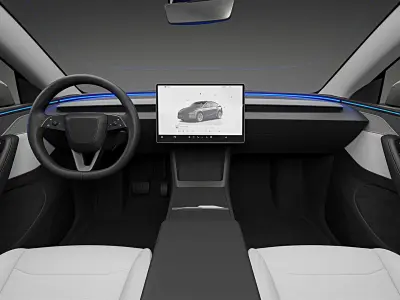  2025 Tesla Model Y Juniper Pearl White 