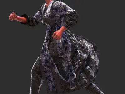 SCIFI JACKET PANT ENSEMBLE 3D model