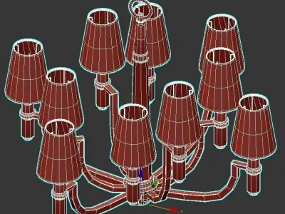Dayton Chandelier 25 3D model