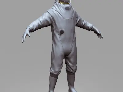 Biohazard protection suit  3D model