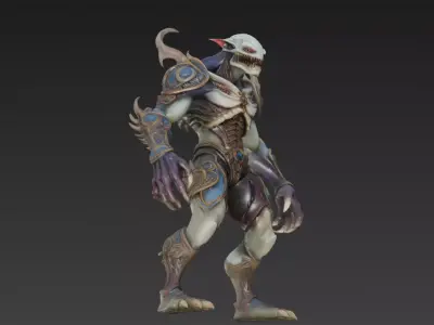 Armored Humanoid Monster Variants Pack 3D Models 3D model