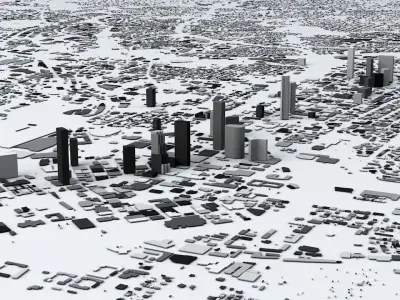Atlanta Streets and Buildings 3D model