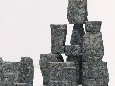 Rock stone collection n8 3D model