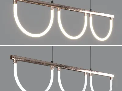 Meego lighting modern led pendant lamp Low-poly 3D model