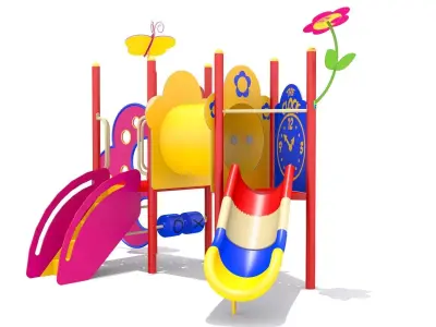 Kids Playground Low-poly 3D model order