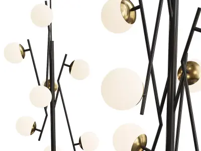 Alurria LED Foyer Chandelier Low-poly 3D model