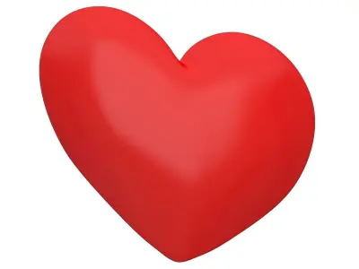 Heart Simple Low-poly 3D model