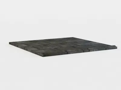 Floor platform Low-poly 3D model