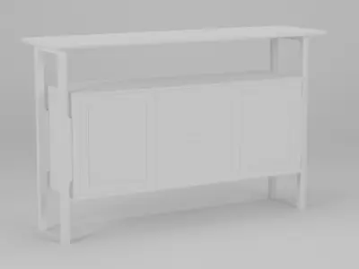 PROTO Cabinet 135x37x85 Low-poly 3D model
