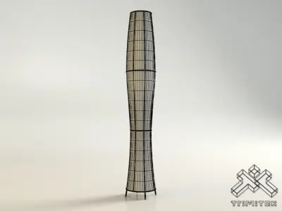 Exotic Mesh Lamp - Medium Low-poly 3D model