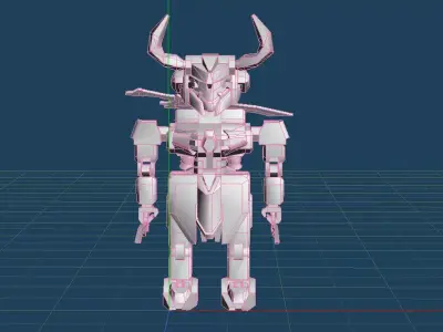 Robots Mecha SD Buffalo - CR 09 3D model