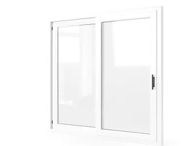Double Sliding PVC Door 3D model