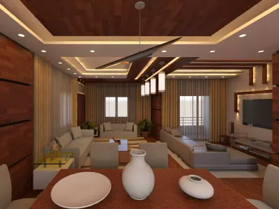 Revit Dining and living room 3D model