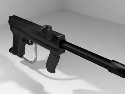 Paintball Marker - Woodsball Type 1 3D model