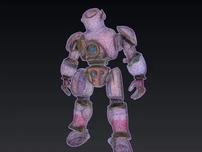 Sci fi Robot Low-poly 3D model purchase