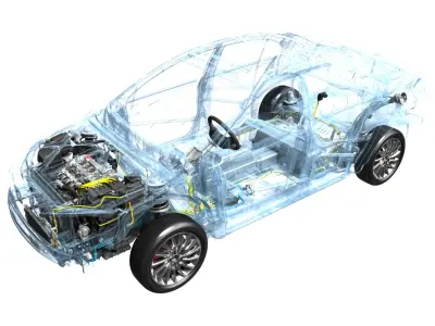  Hybrid Electric Car Frame with Chassis 