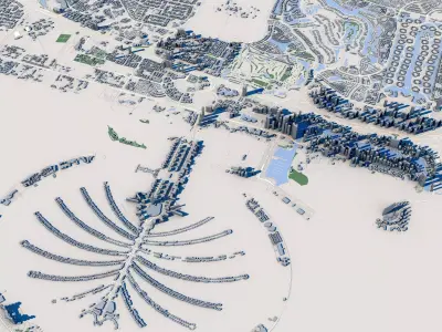 Dubai City United Arab Emirates 3D model
