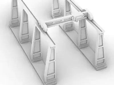 Warehouse Crane 3D print model