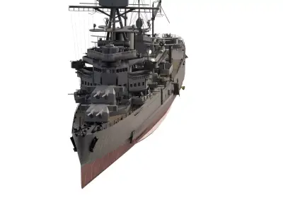 IMPERIAL JAPANESE NAVY 1940s CRUISER  3D model