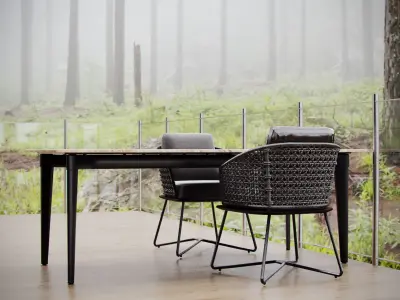 Wooden Terrace - 3dsMax and Corona Render  3D model