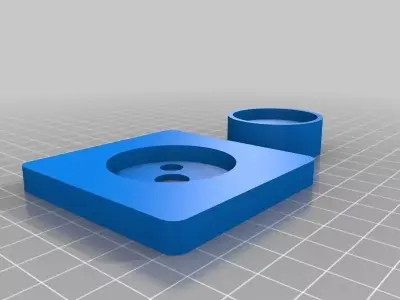 Light Dimmer knob and plate Free 3D print model