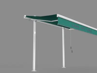 Hinged Awning Canopy 3D model