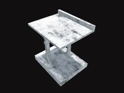 Lighthouse of Alexandria Gate V01 Low-poly 3D model